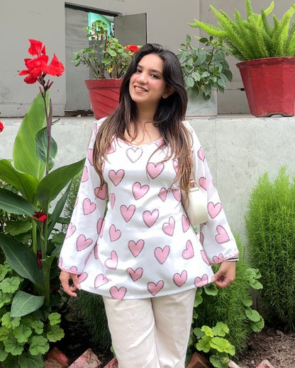 Ishq Short Kurti (women)
