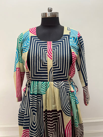 Abstract Maternity Dress (Women)