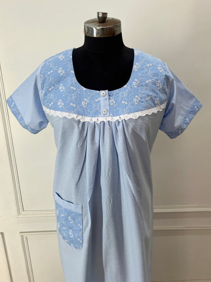 Floral Cotton Nighty (Women)
