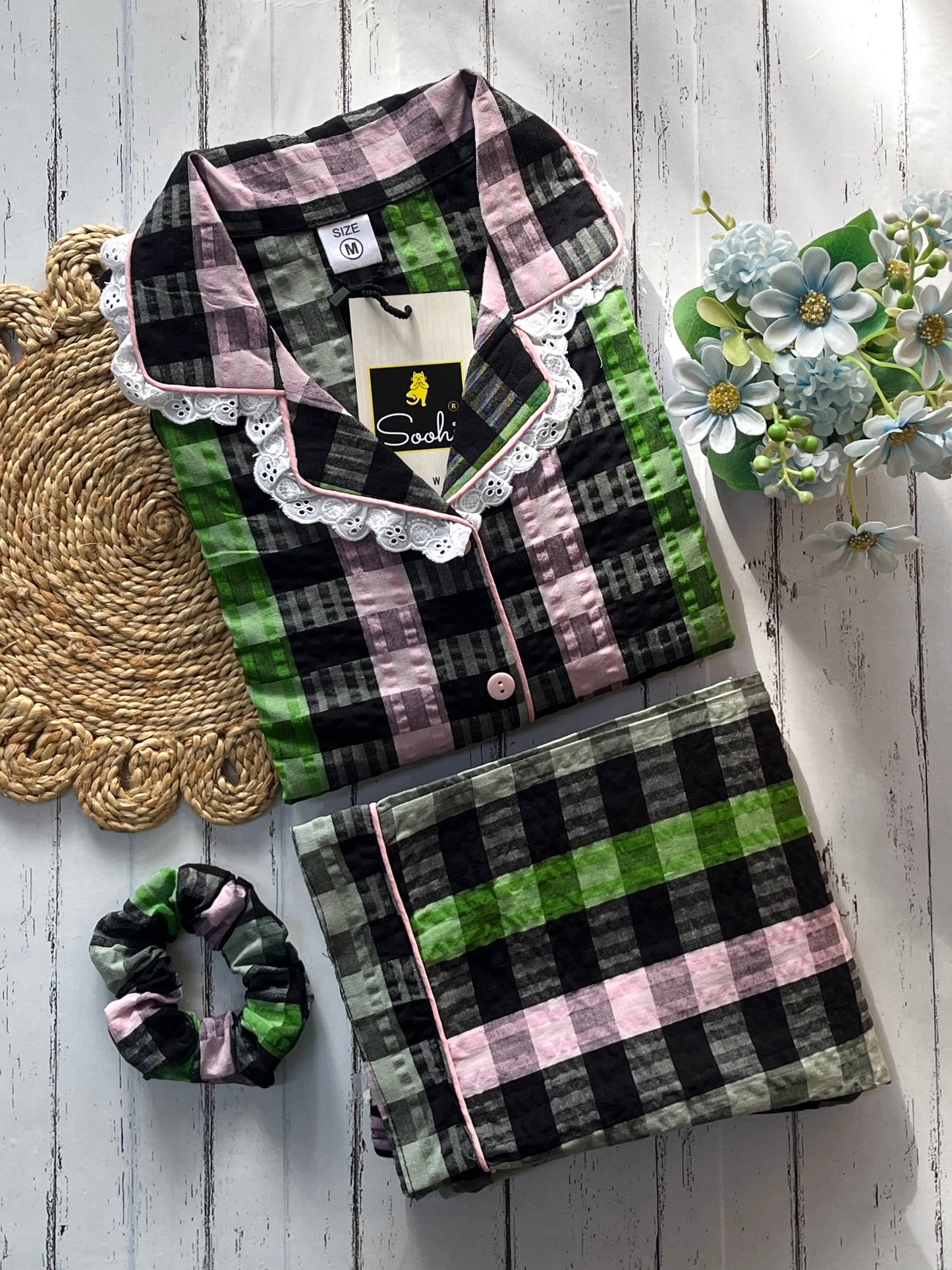 Black Stripes Pj Set (Women)