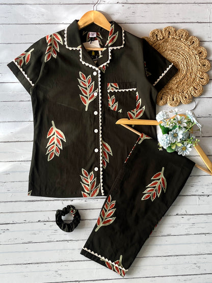 Green Leaves Pj Set (Women)
