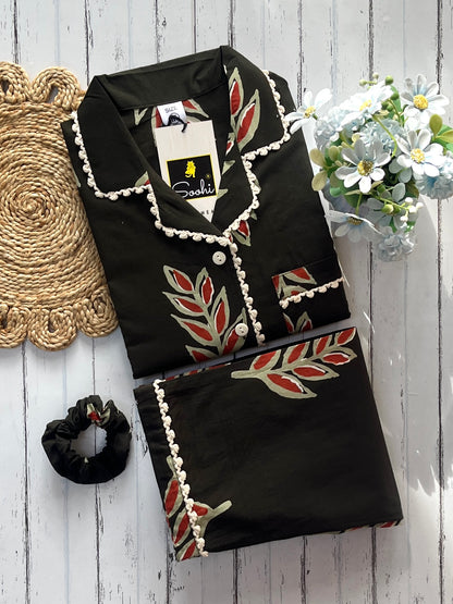 Green Leaves Pj Set (Women)