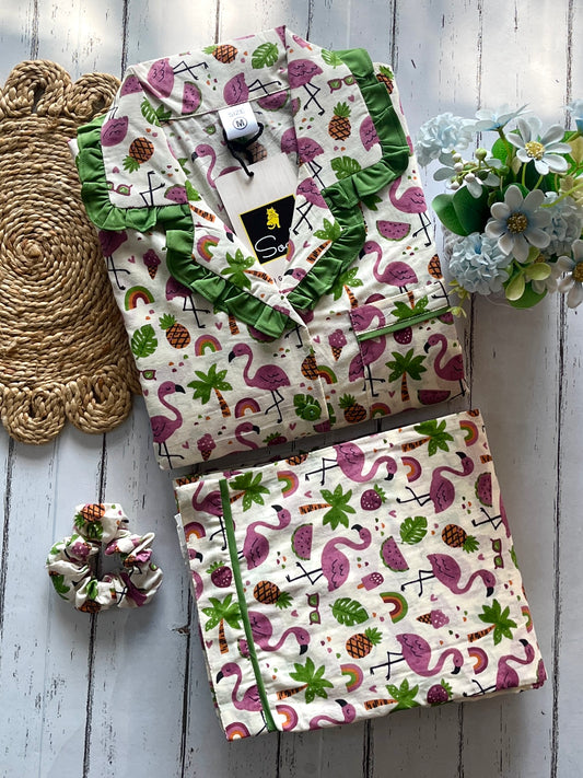 Tropical Flamingo Pj Set (Women)