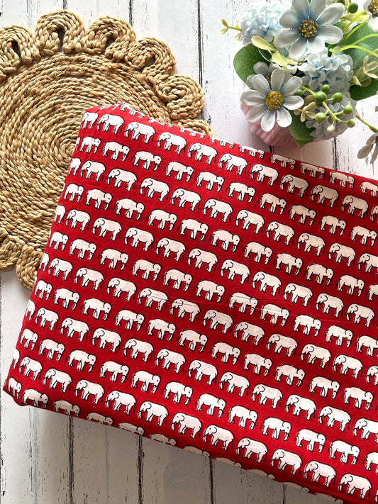 Littile Elephant Pure Cotton Fabric