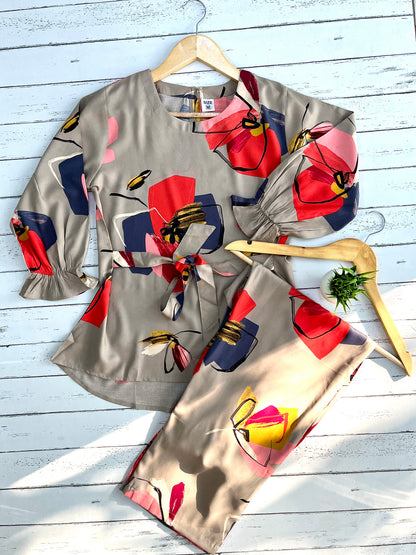 Floral Abstract PJ Set (Women)