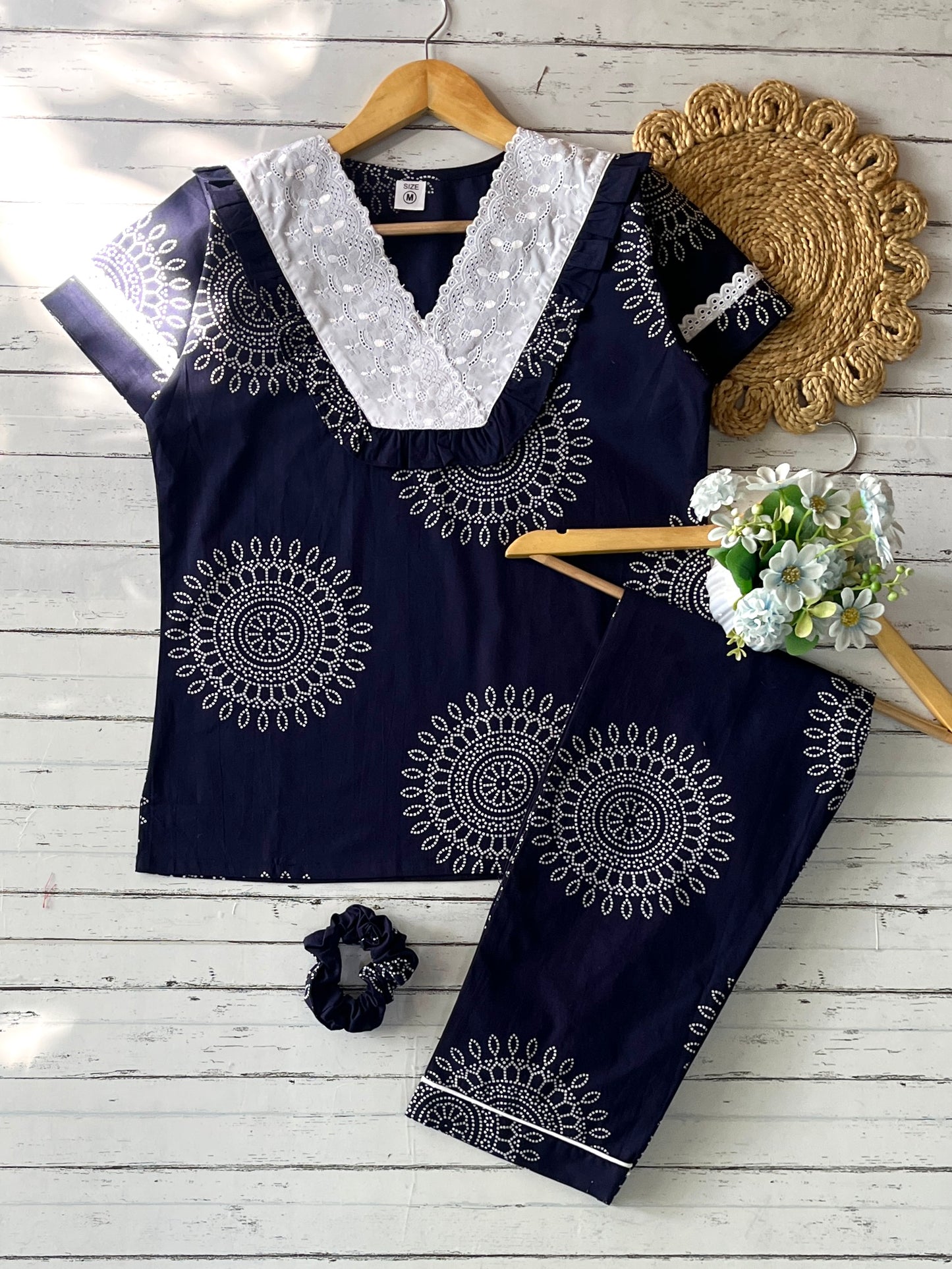 Blue Blocks Pj Set (Women)