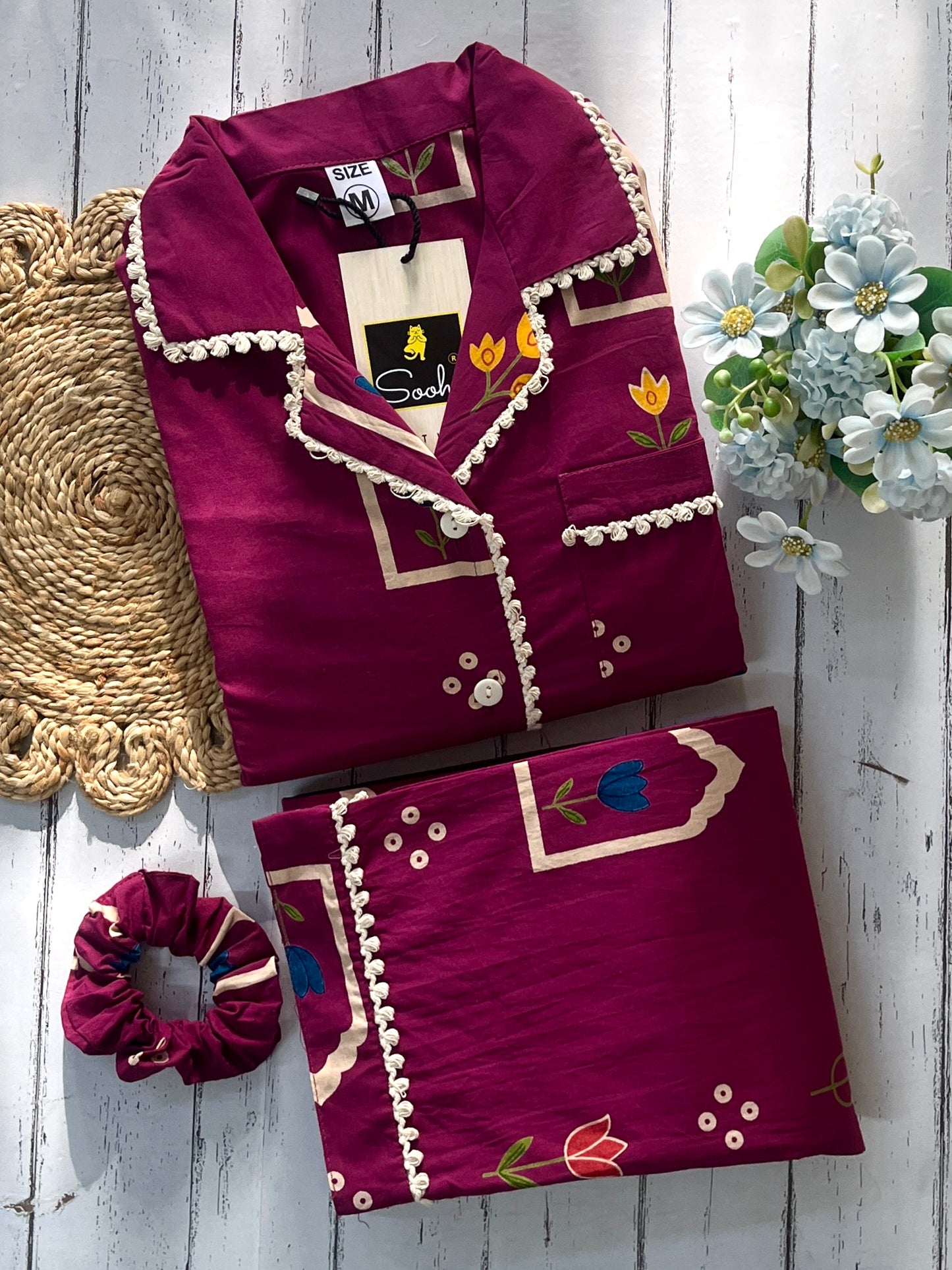 Purple Tulips Pj Set (Women)