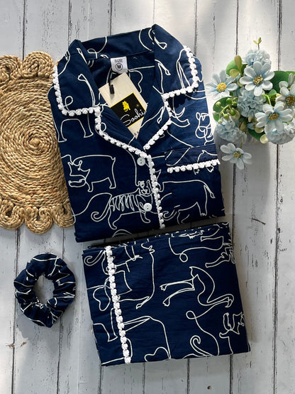 Blue Zoo Pj Set (Women)