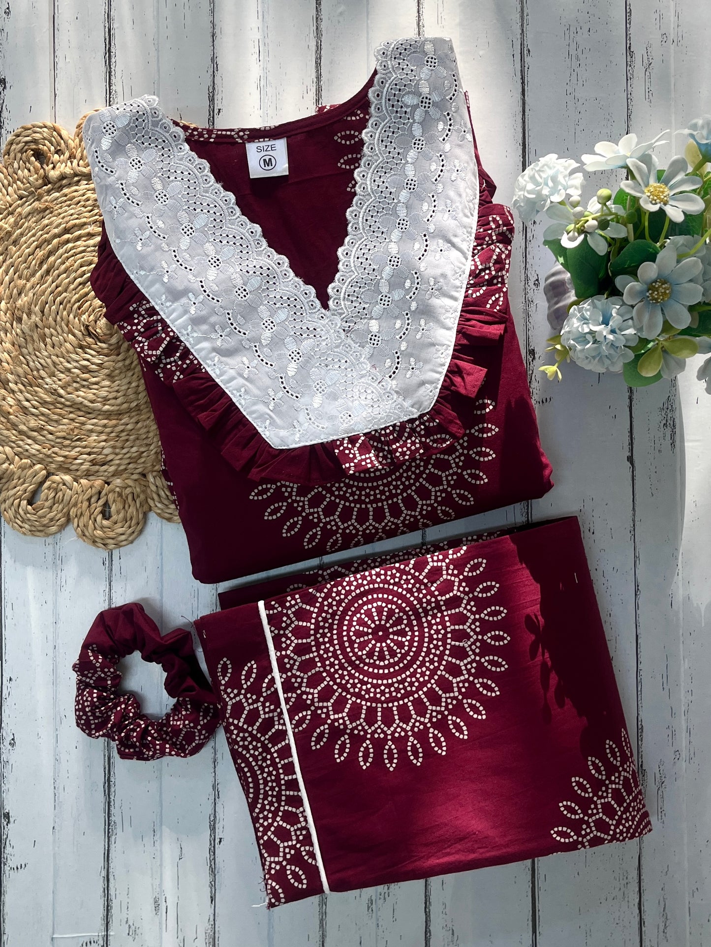 Wine Blocks Pj Set (Women)