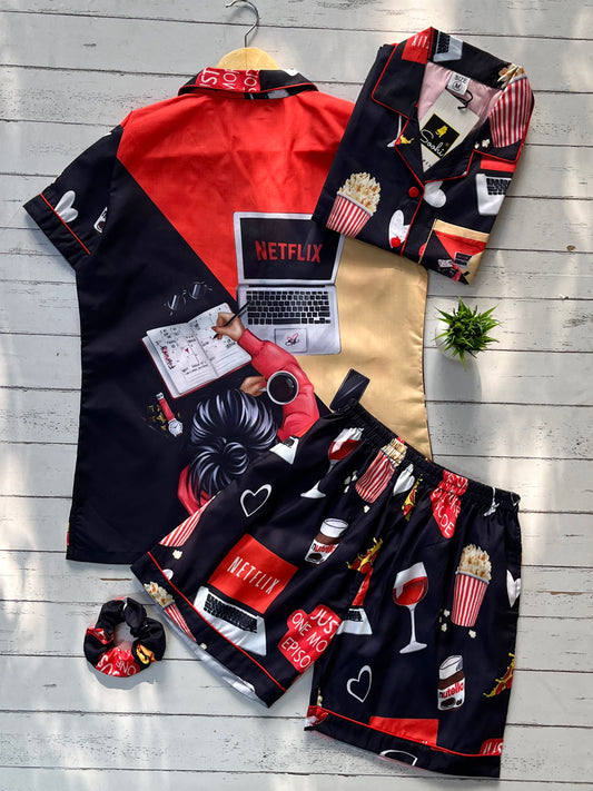 Netflix&Chill Shorts Set (Women)