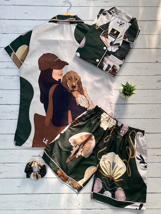 Petal Pup Shorts Set (Women)