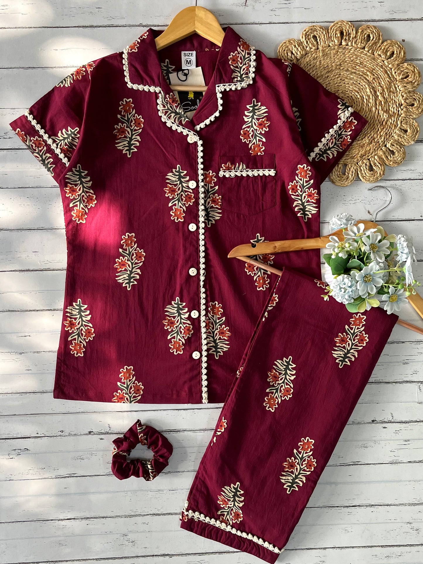Wine Leaves Pj Set (Women)