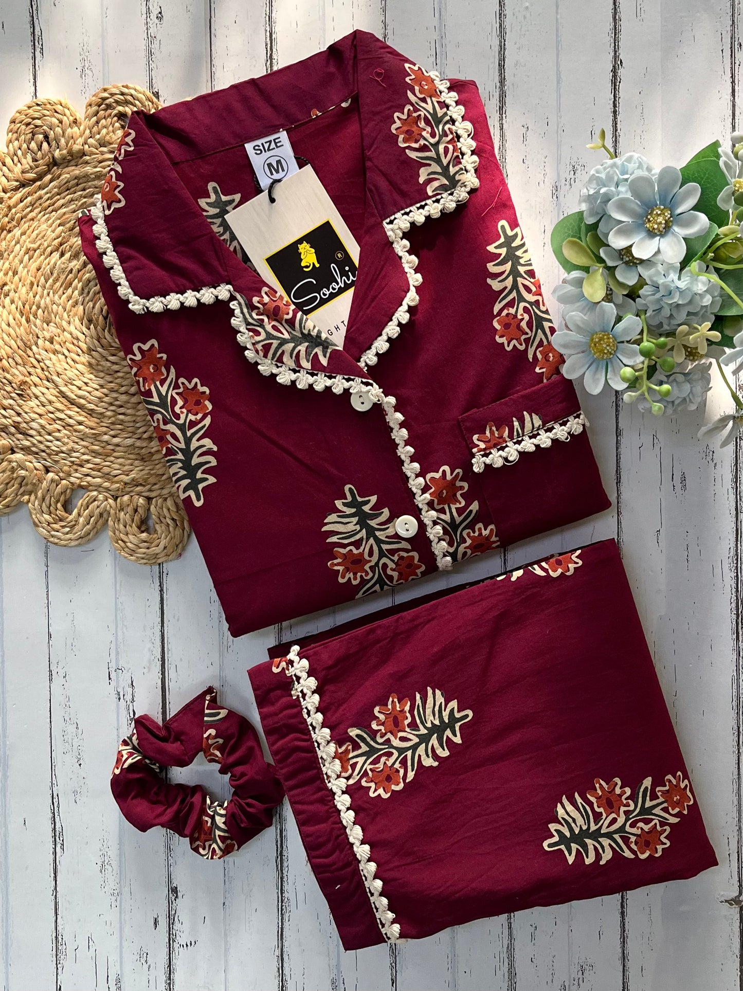 Wine Leaves Pj Set (Women)