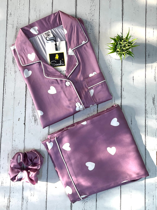 Cozy Hearts Pj Set (Women)