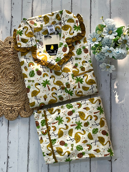 Golden Flamingo Pj Set (Women)