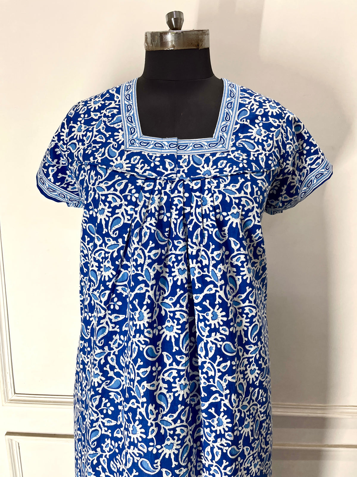 Blue  Ambi Cotton Nighty (Women)