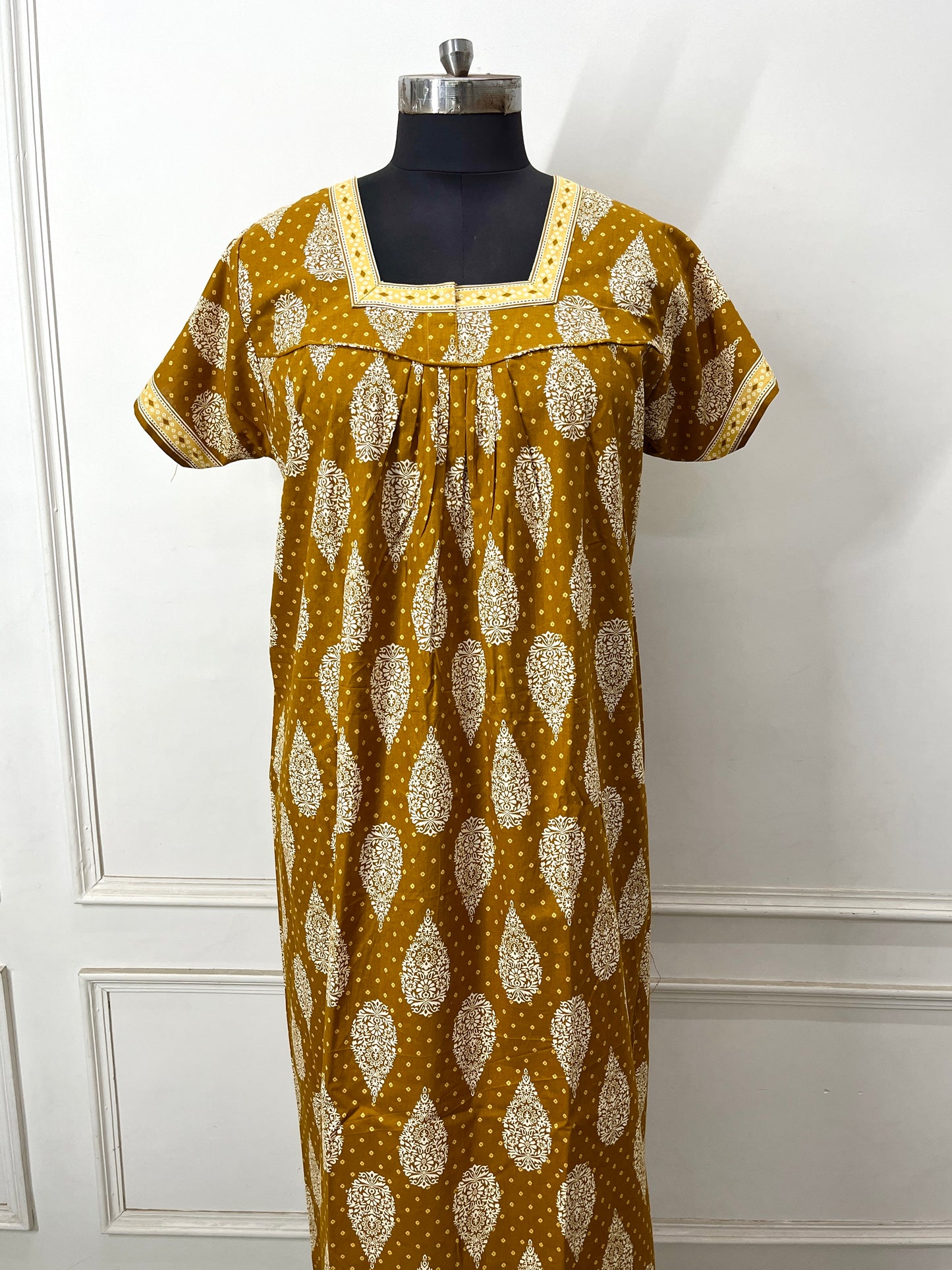 Musterd Buta Cotton Nighty (Women)