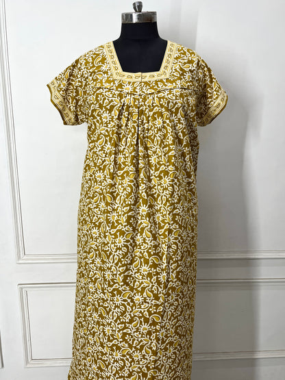 Mustered Ambi Cotton Nighty (Women)