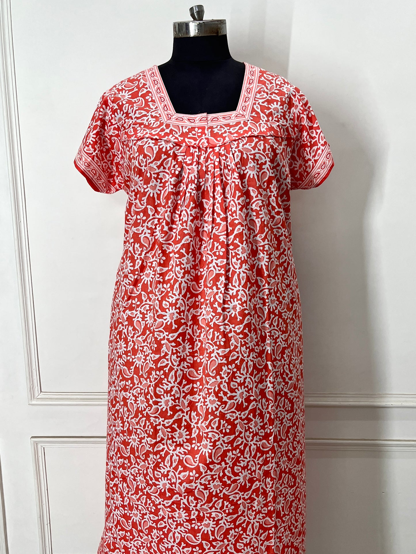 Orange Ambi Cotton Nighty (Women)