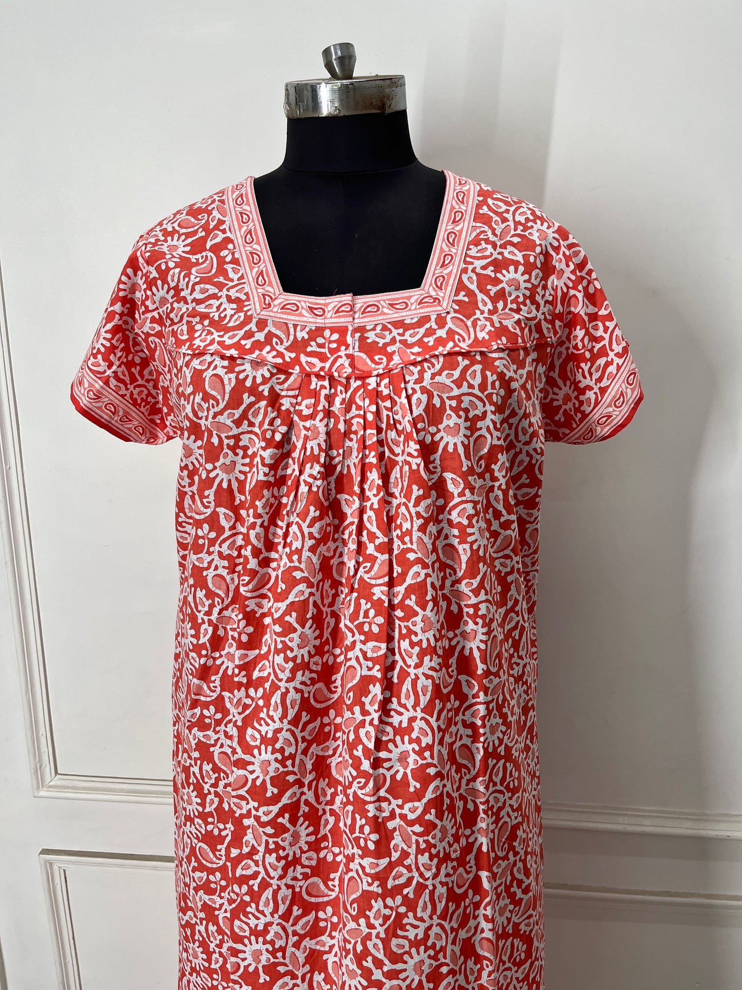 Orange Ambi Cotton Nighty (Women)