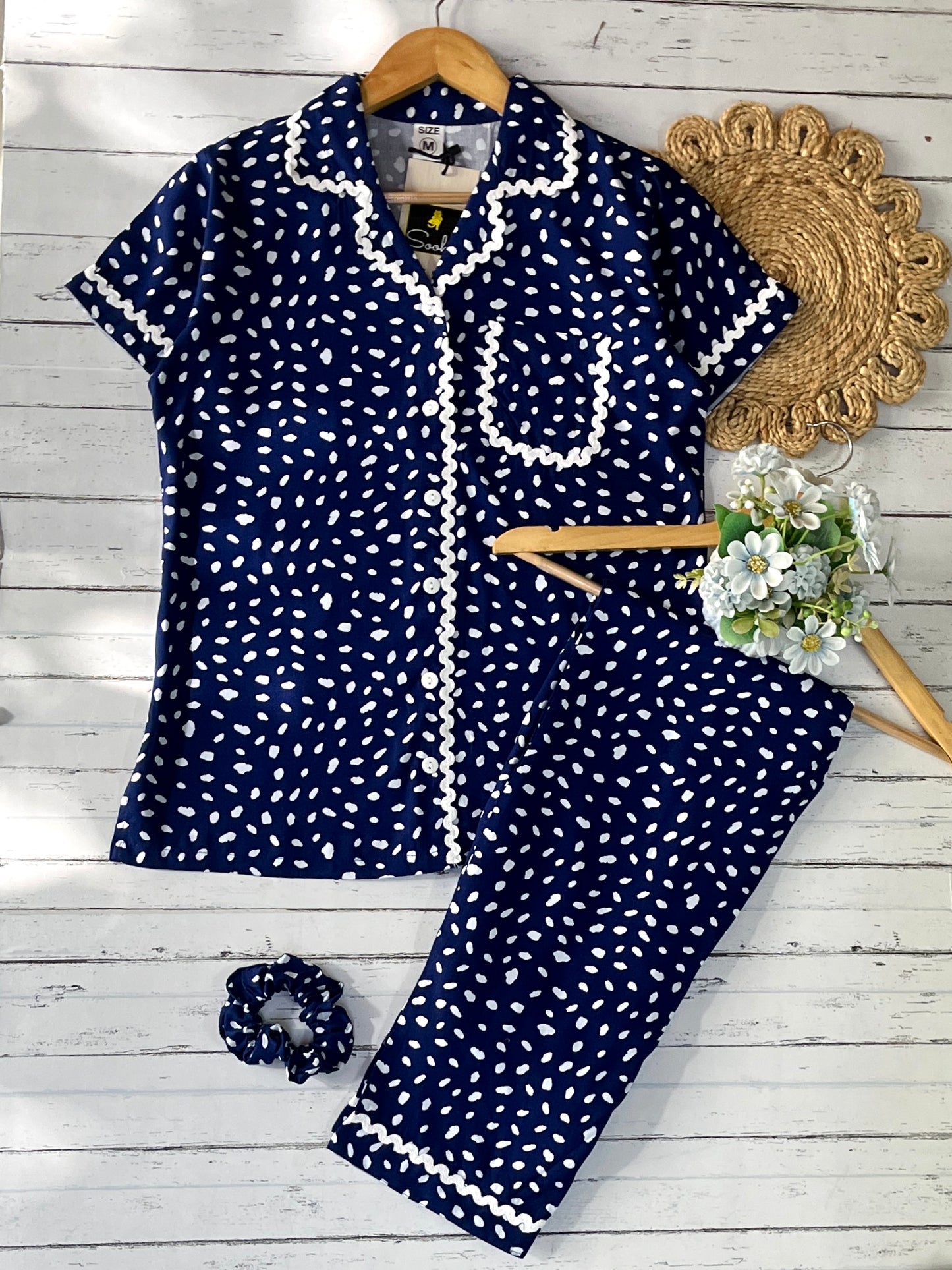 Blue Dots Pj Set (Women)