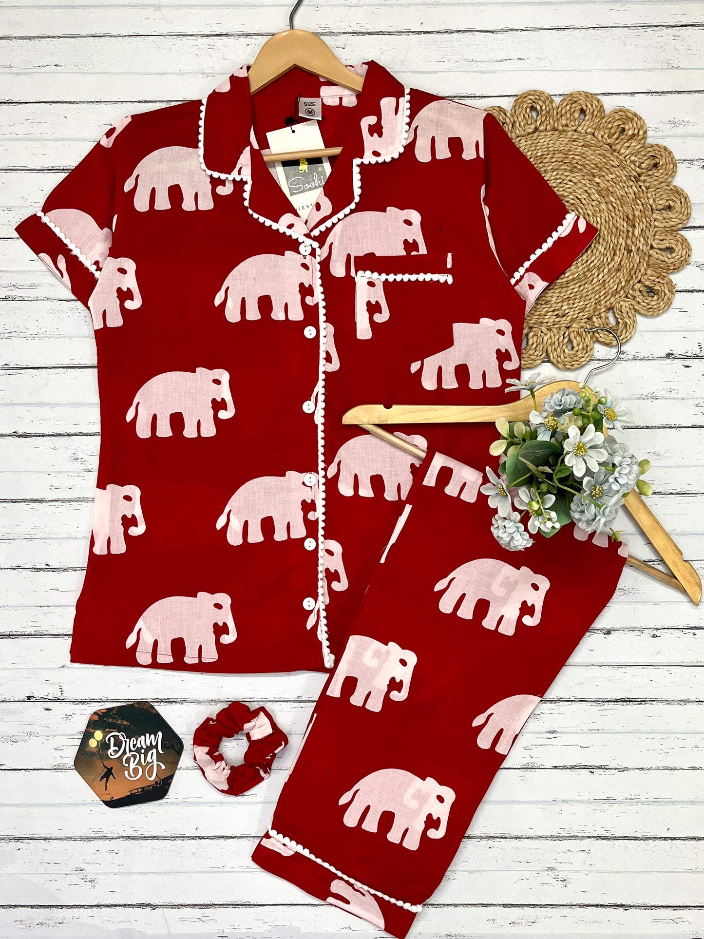 Red Elephant pure cotton Pj Set (Women)