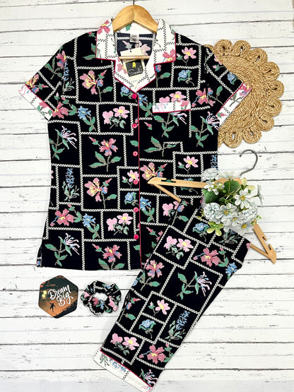 Blue Vintage Garden Pj Set (Women)