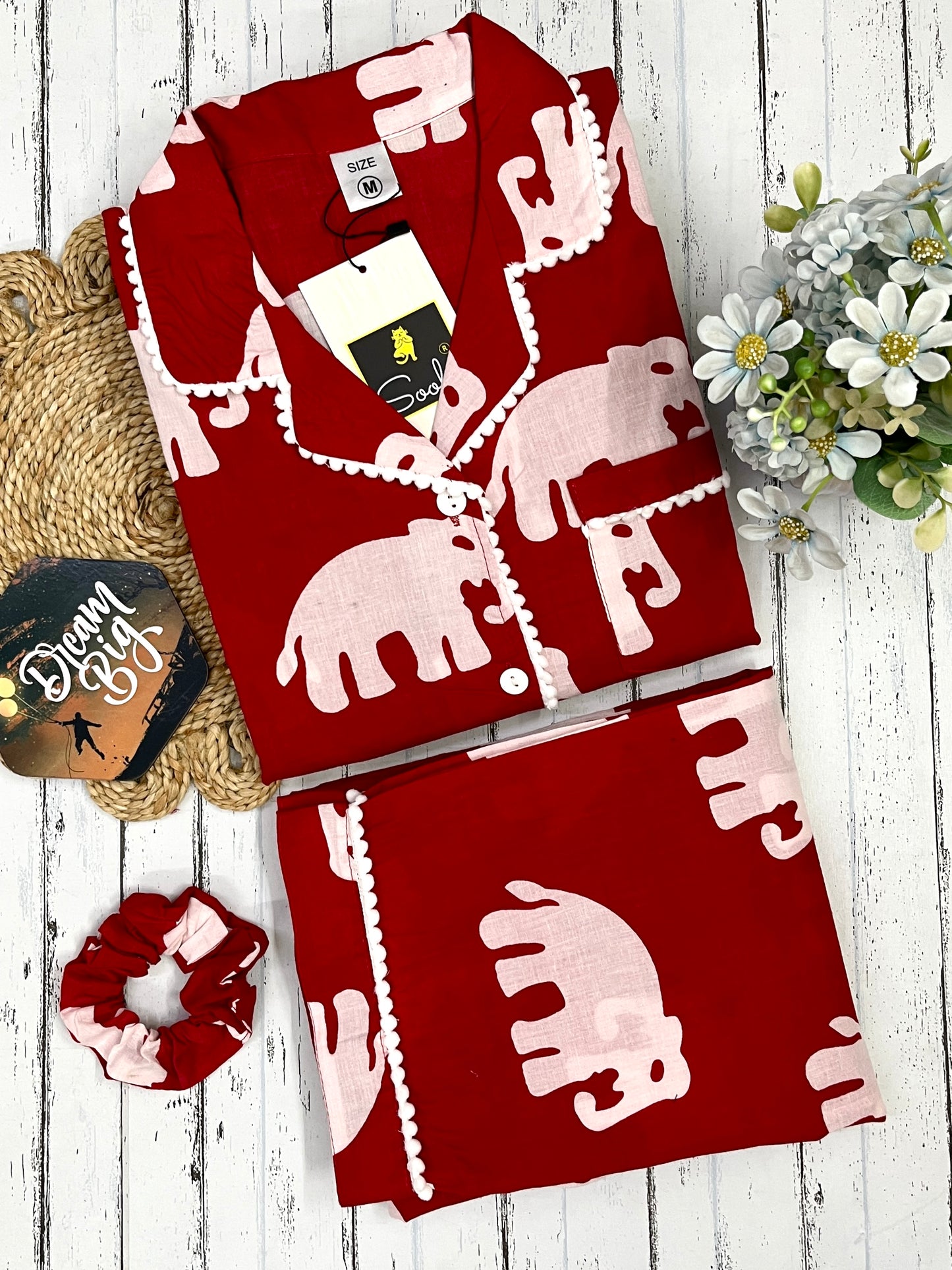 Red Elephant pure cotton Pj Set (Women)