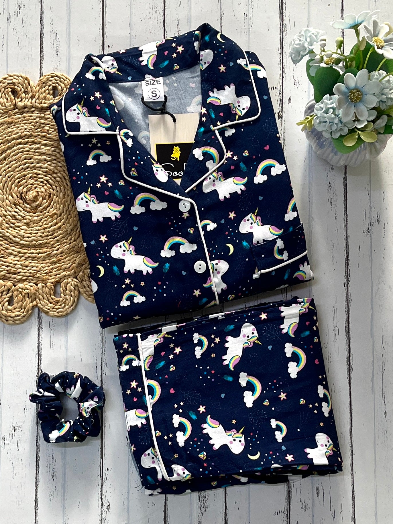 Blue Unicorn Pj Set (Women)