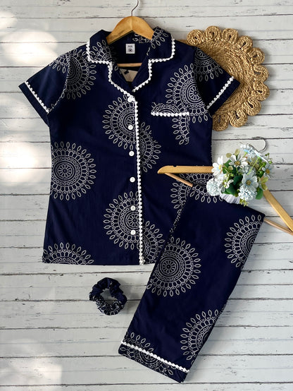 Blue Mandala Pj Set (Women)