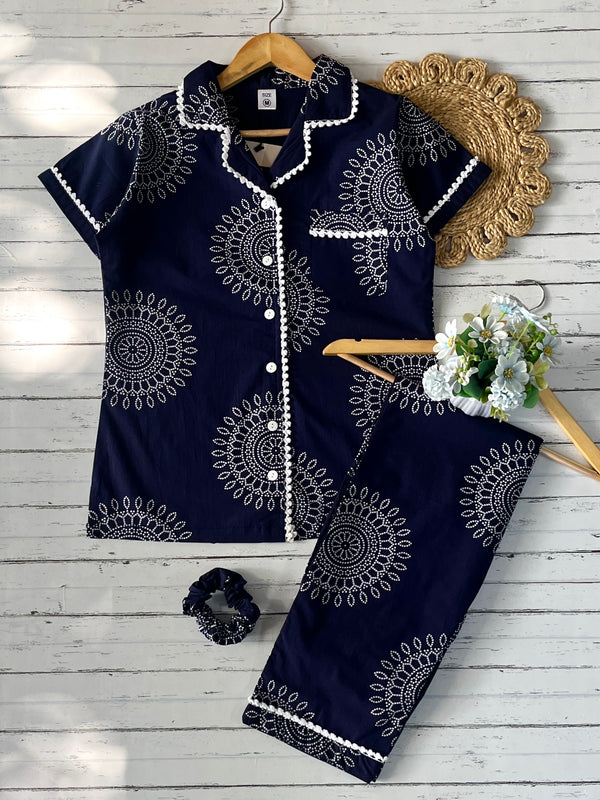 Blue Mandala Pj Set (Women)