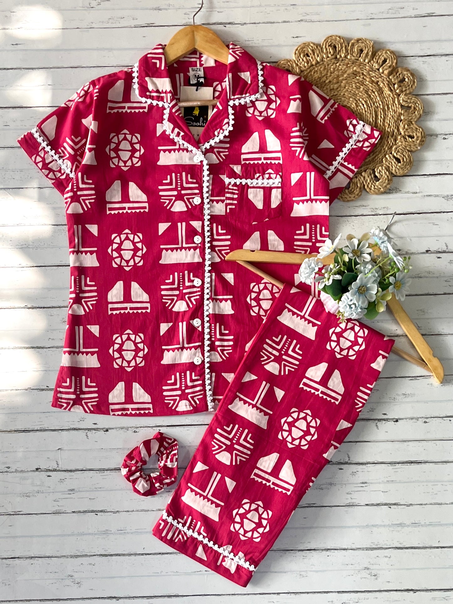 Pink Blocks Pj Set (Women)