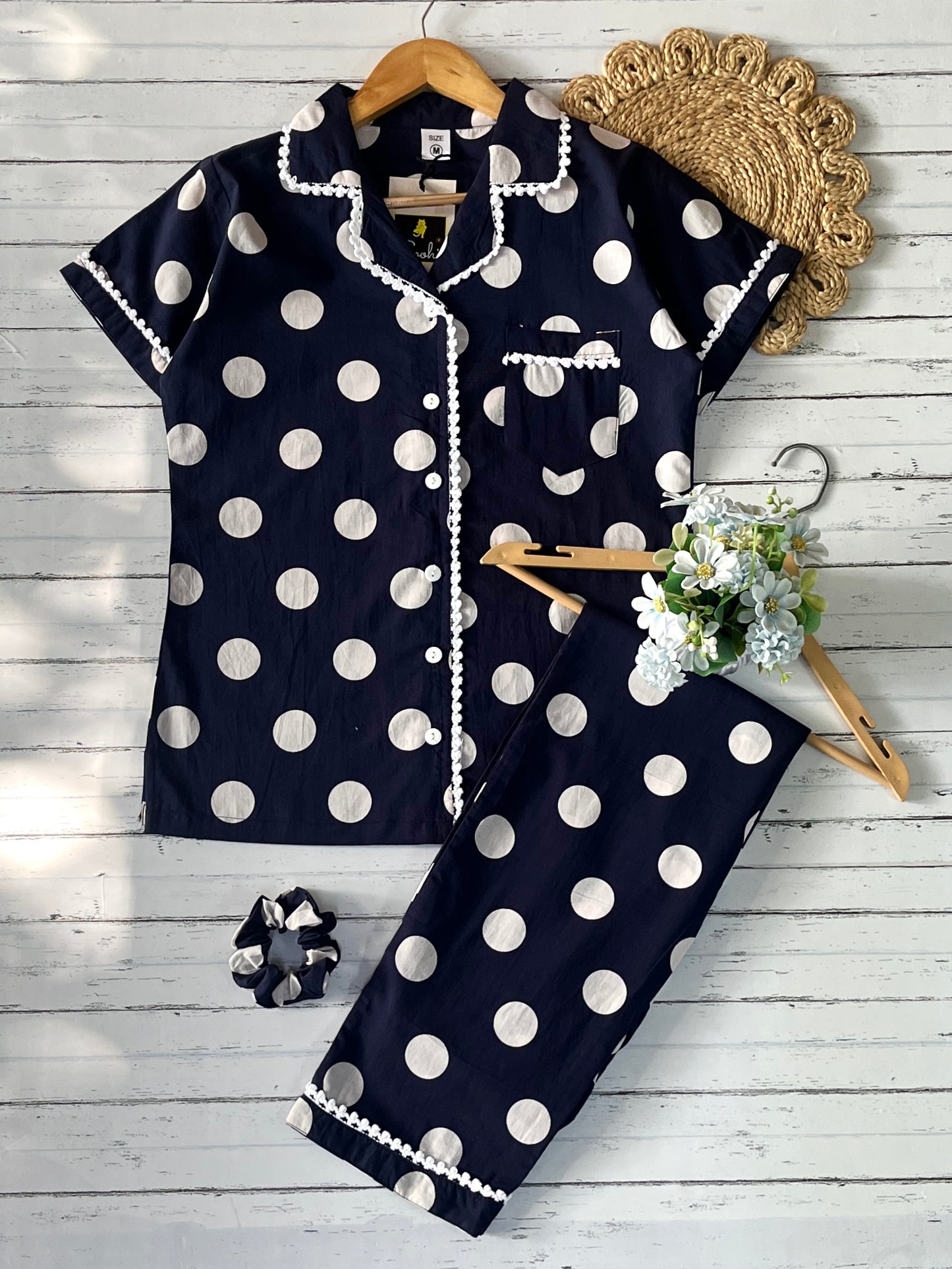 Blue Polka Pj Set (Women)