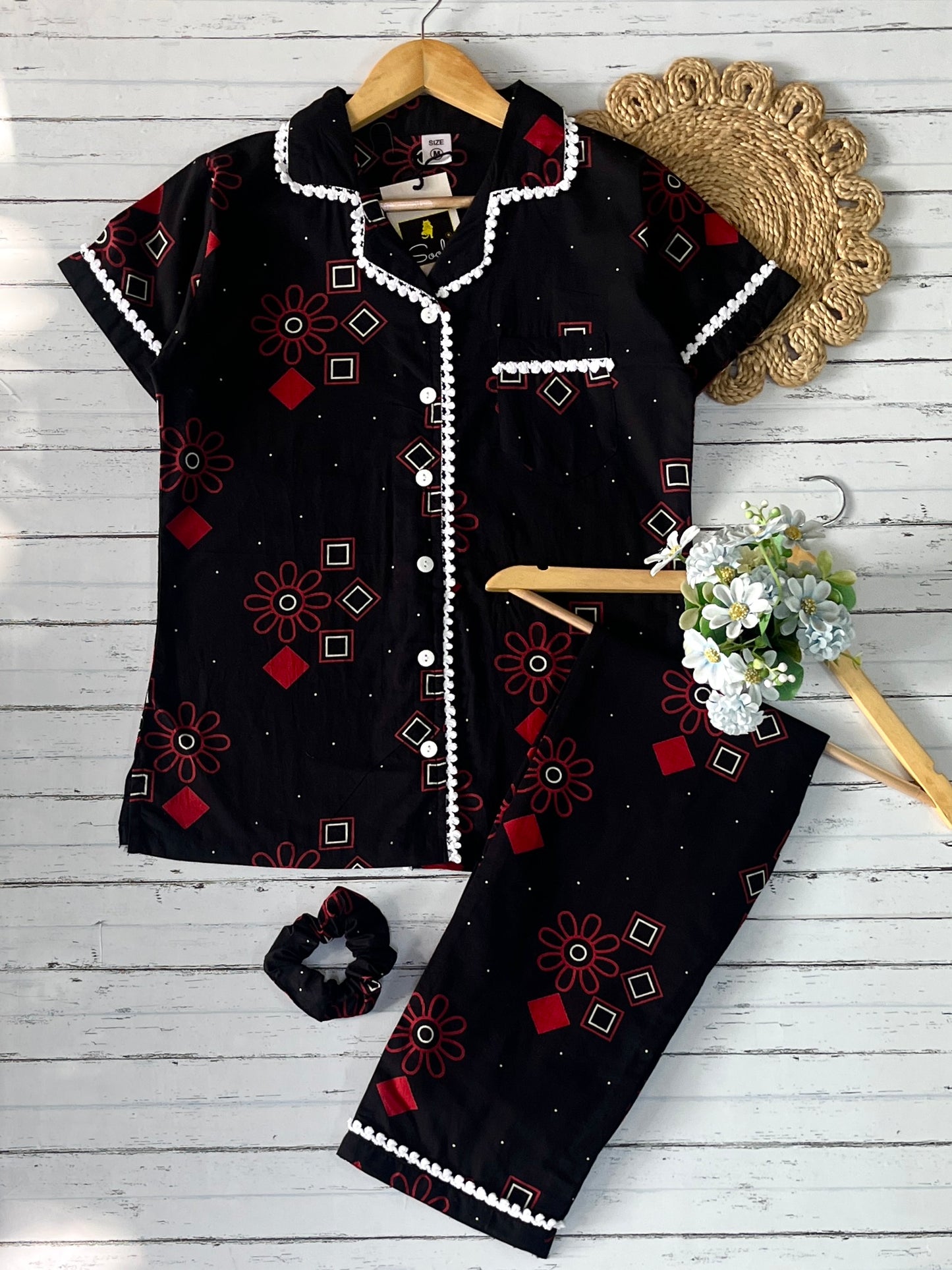 Black Blocks Pj Set (Women)