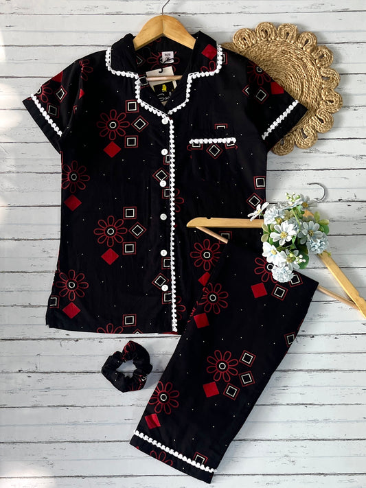 Black Blocks Pj Set (Women)