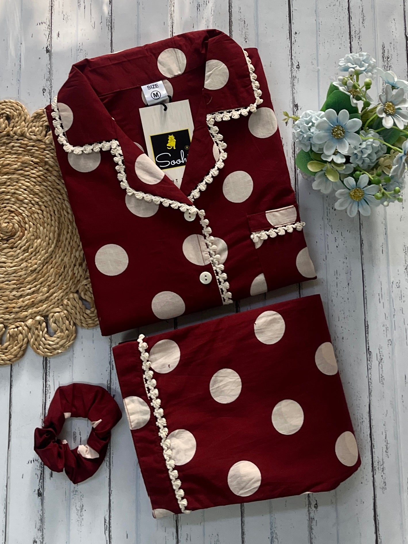 Rust Polka Pj Set (Women)