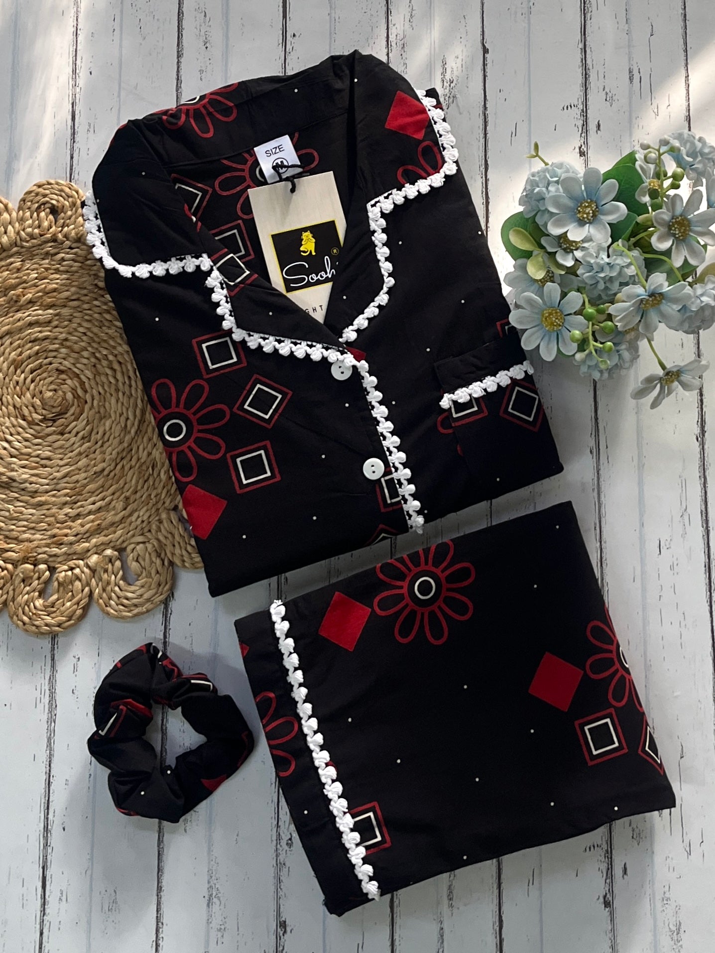 Black Blocks Pj Set (Women)