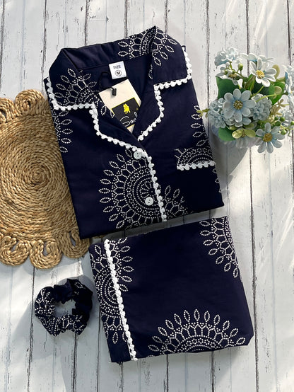 Blue Mandala Pj Set (Women)