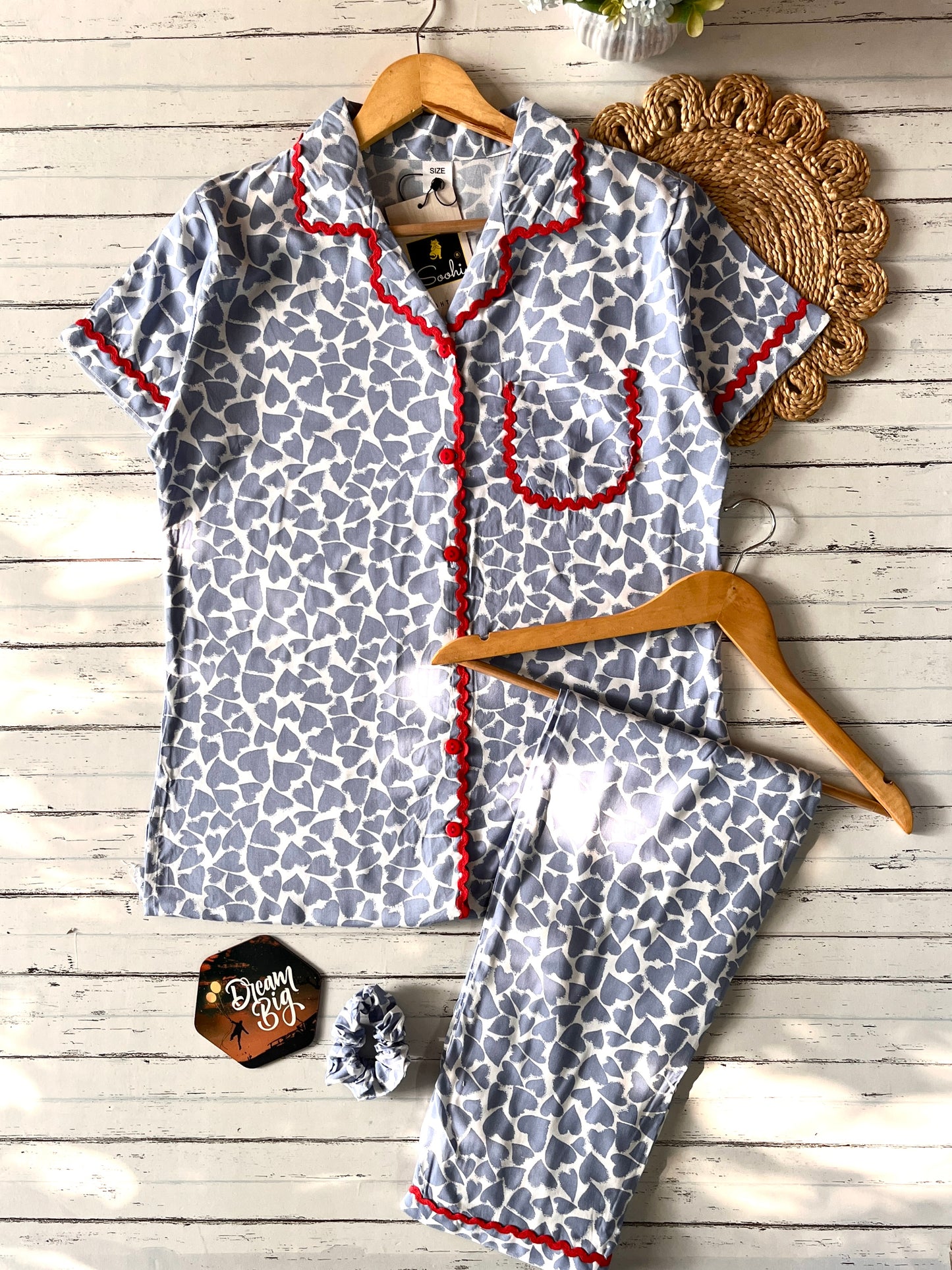 Indigo Heart Pj Set (Women)