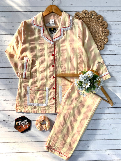 Lemon Check Pj Set (Women)