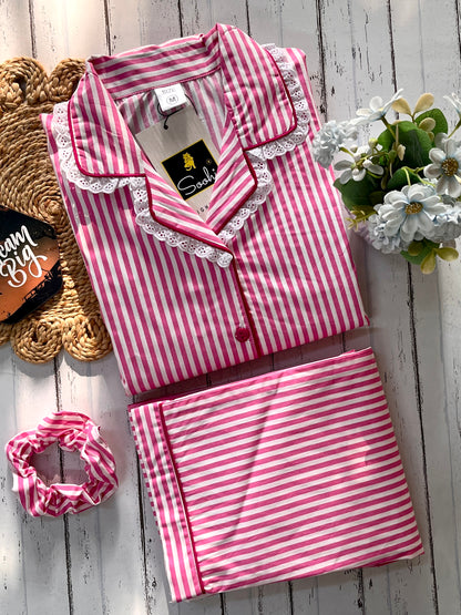 Pink Stripe Set (Women)