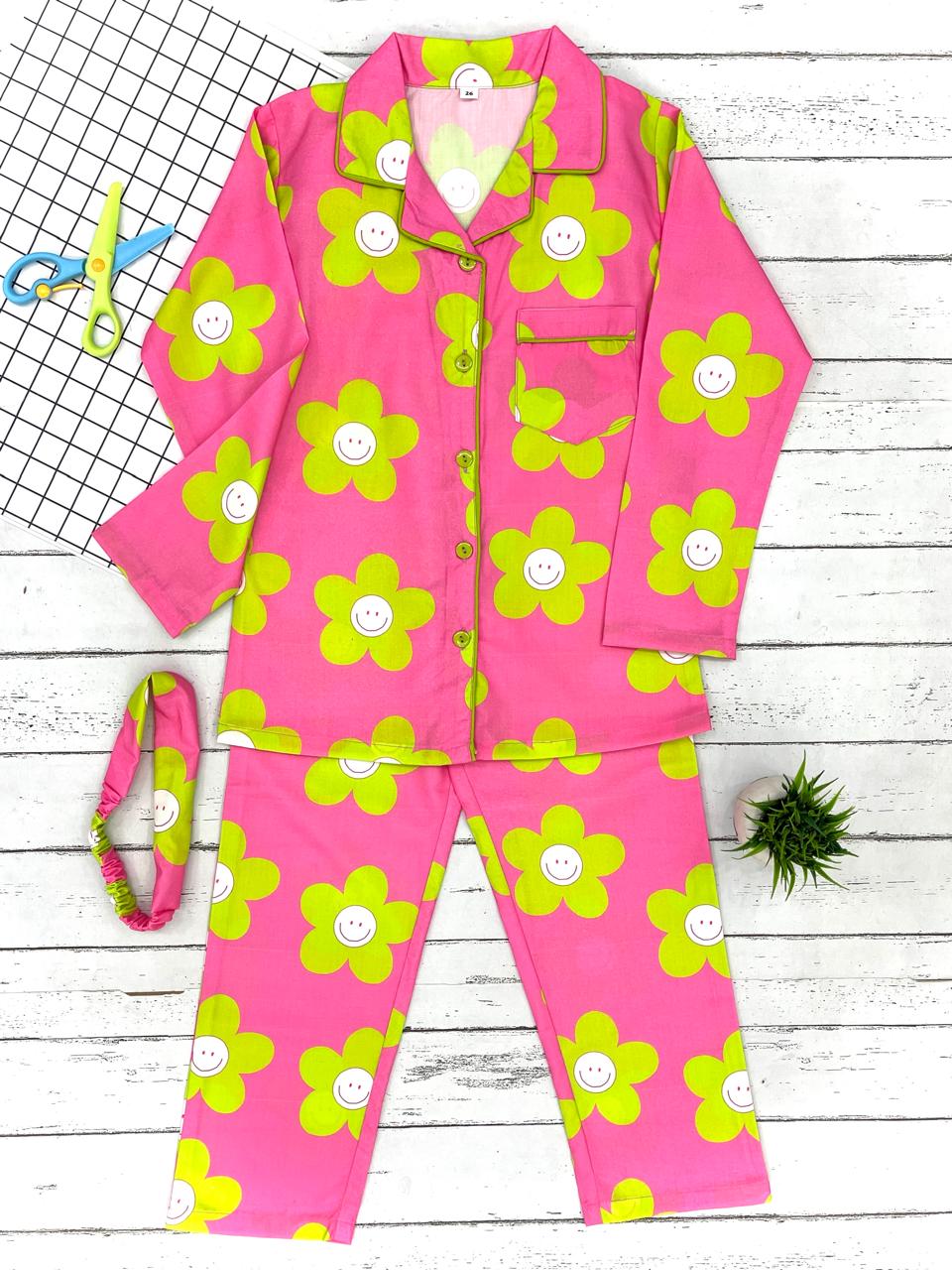 Sunny Pink Smiles Pj Set (Kids)