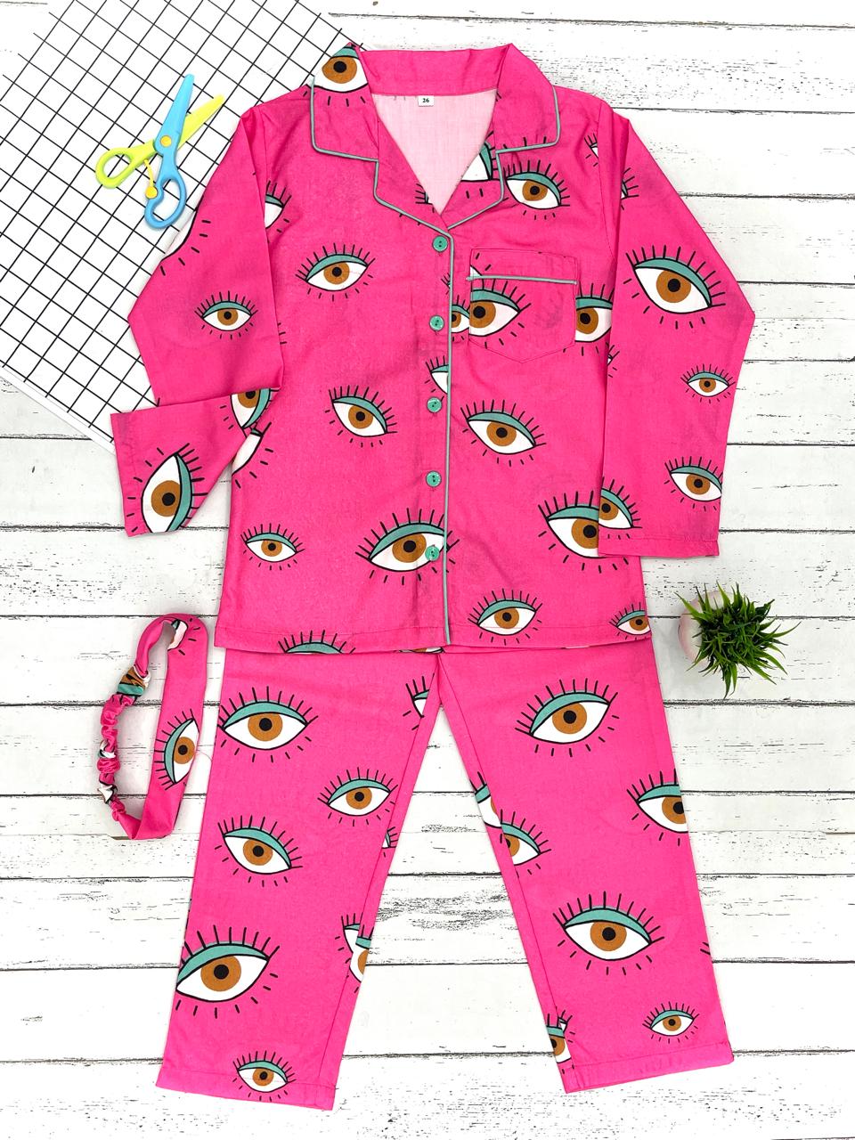 Pink Eye  Pj Set (Kids)