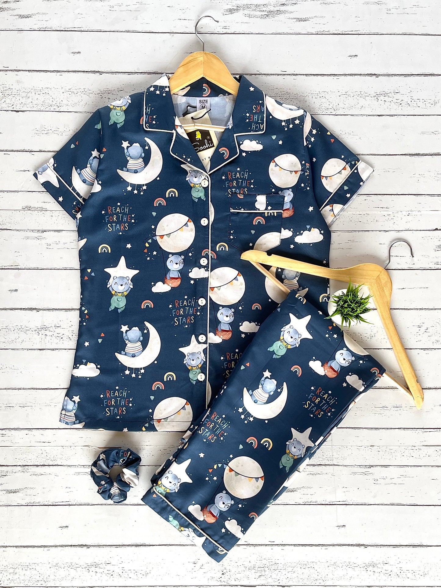 Blue Moon Panda Pj Set (Women)