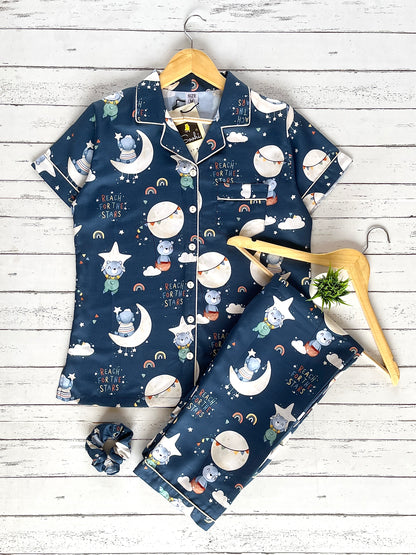 Blue Moon Panda Pj Set (Women)