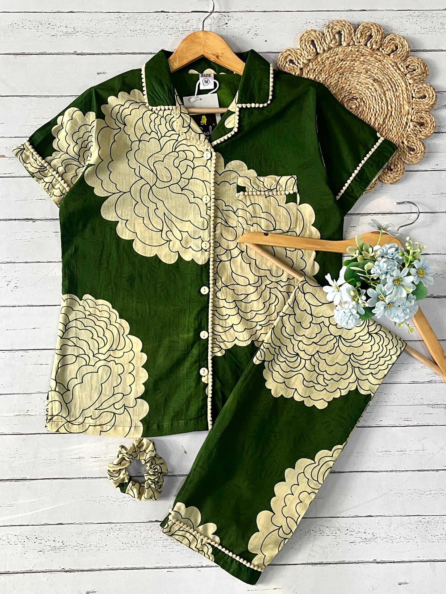 Green Flora Pj Set (Women)