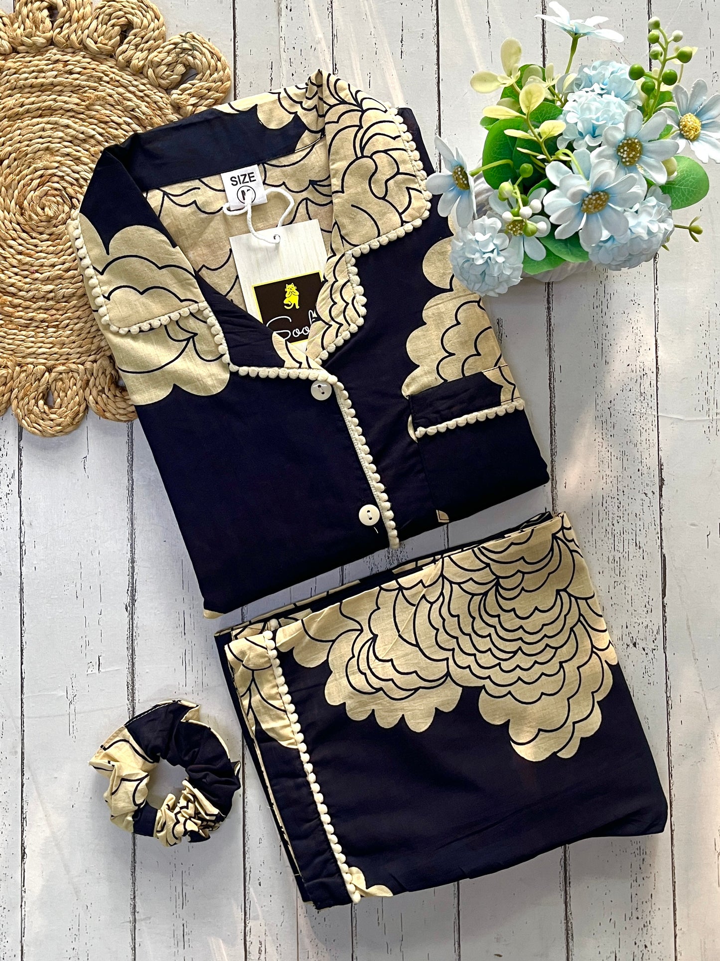 Blue Flora Pj Set (Women)