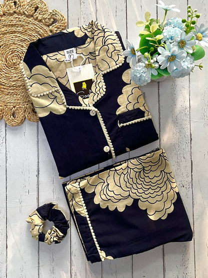Blue Flora Pj Set (Women)