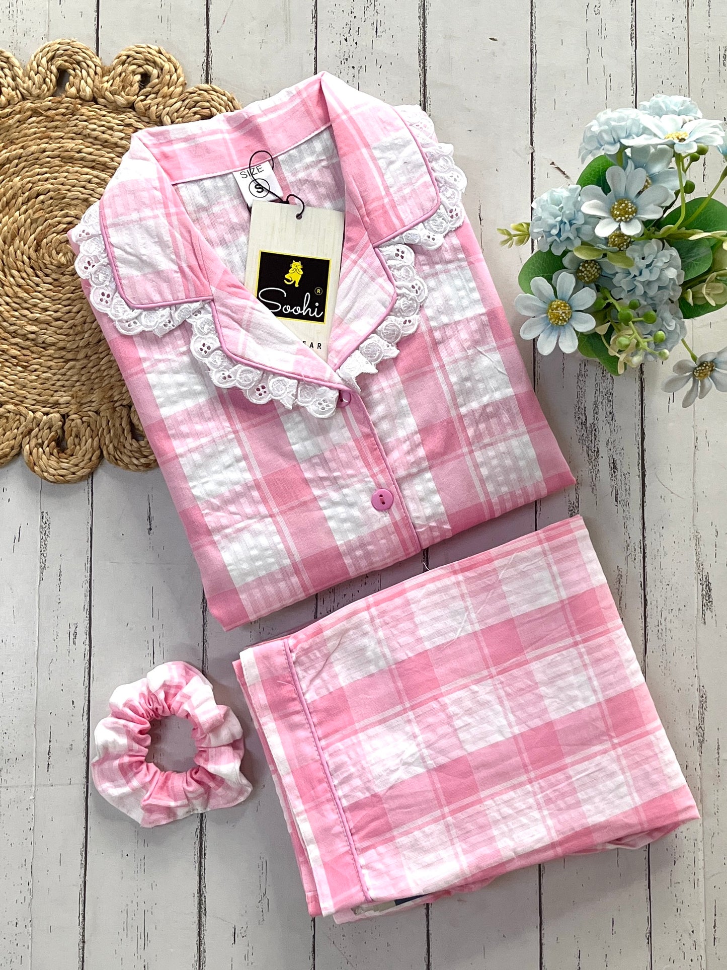 Pink Stripes Pj Set (Women)