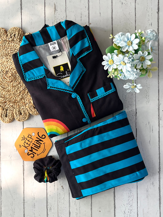 Black Rainbow PJ Set (Women)